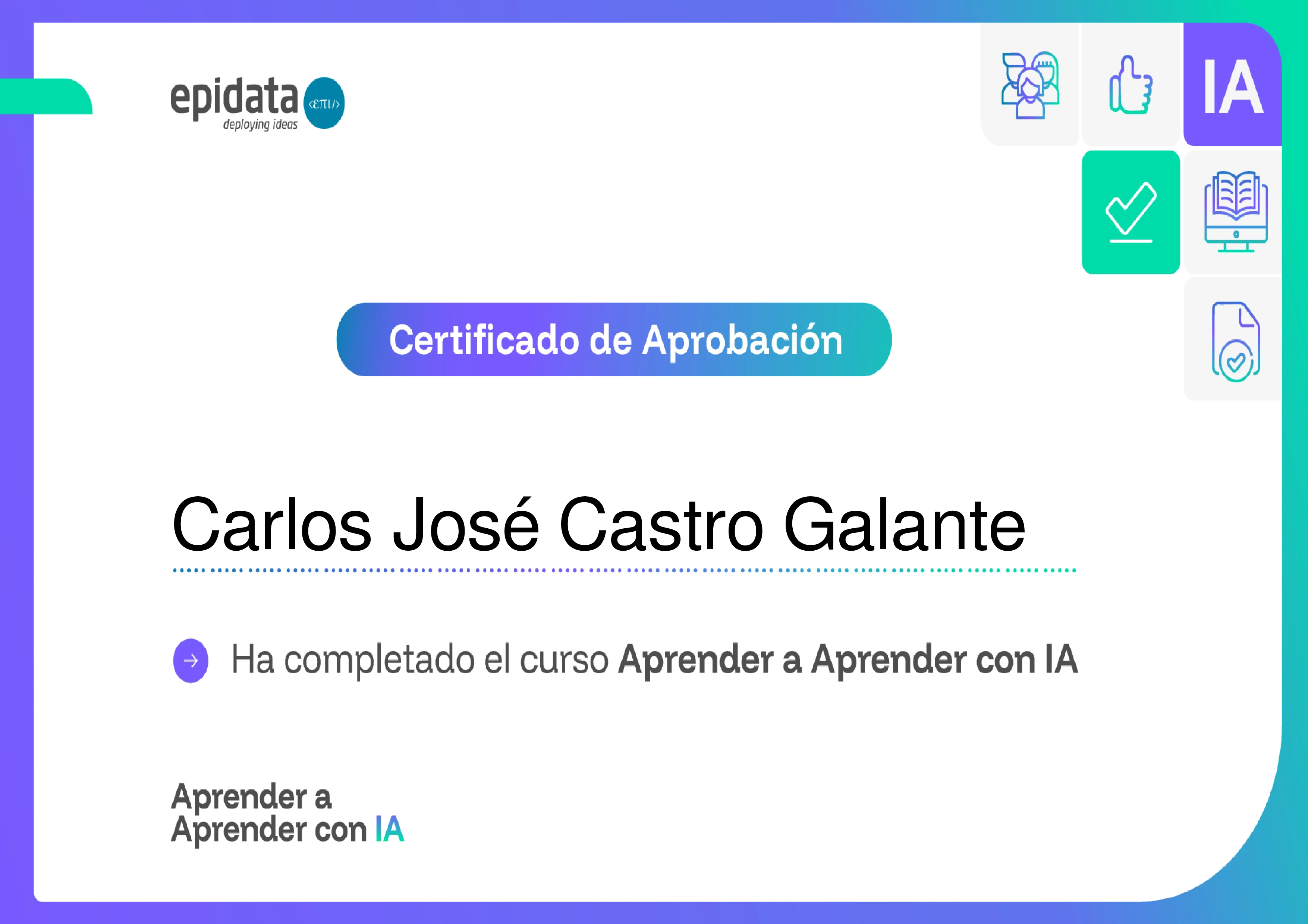 Aprender a Aprender con IA - Aprobación