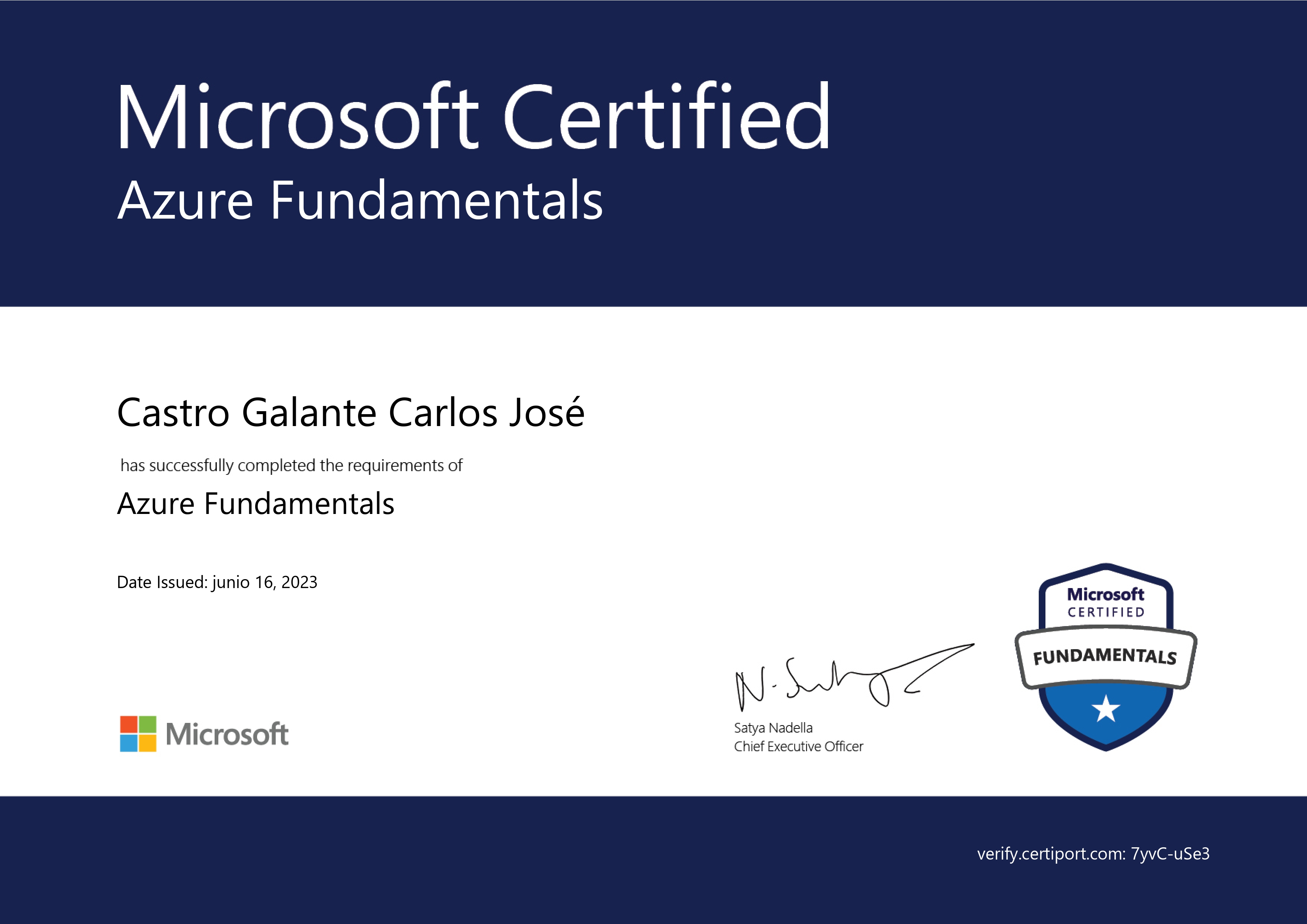 Microsoft Certified: Azure Fundamentals