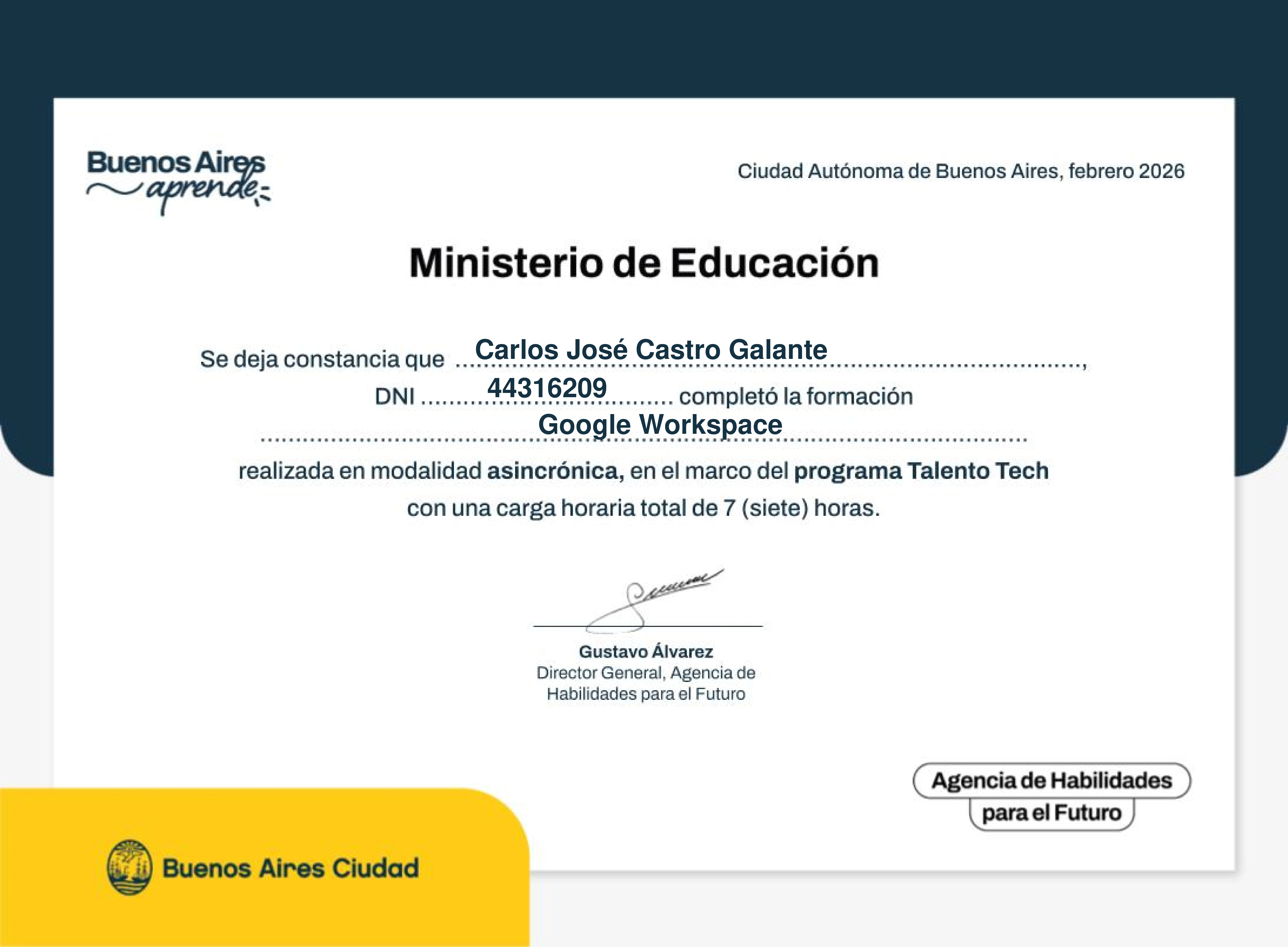 Google Workspace: Talento Tech 2026