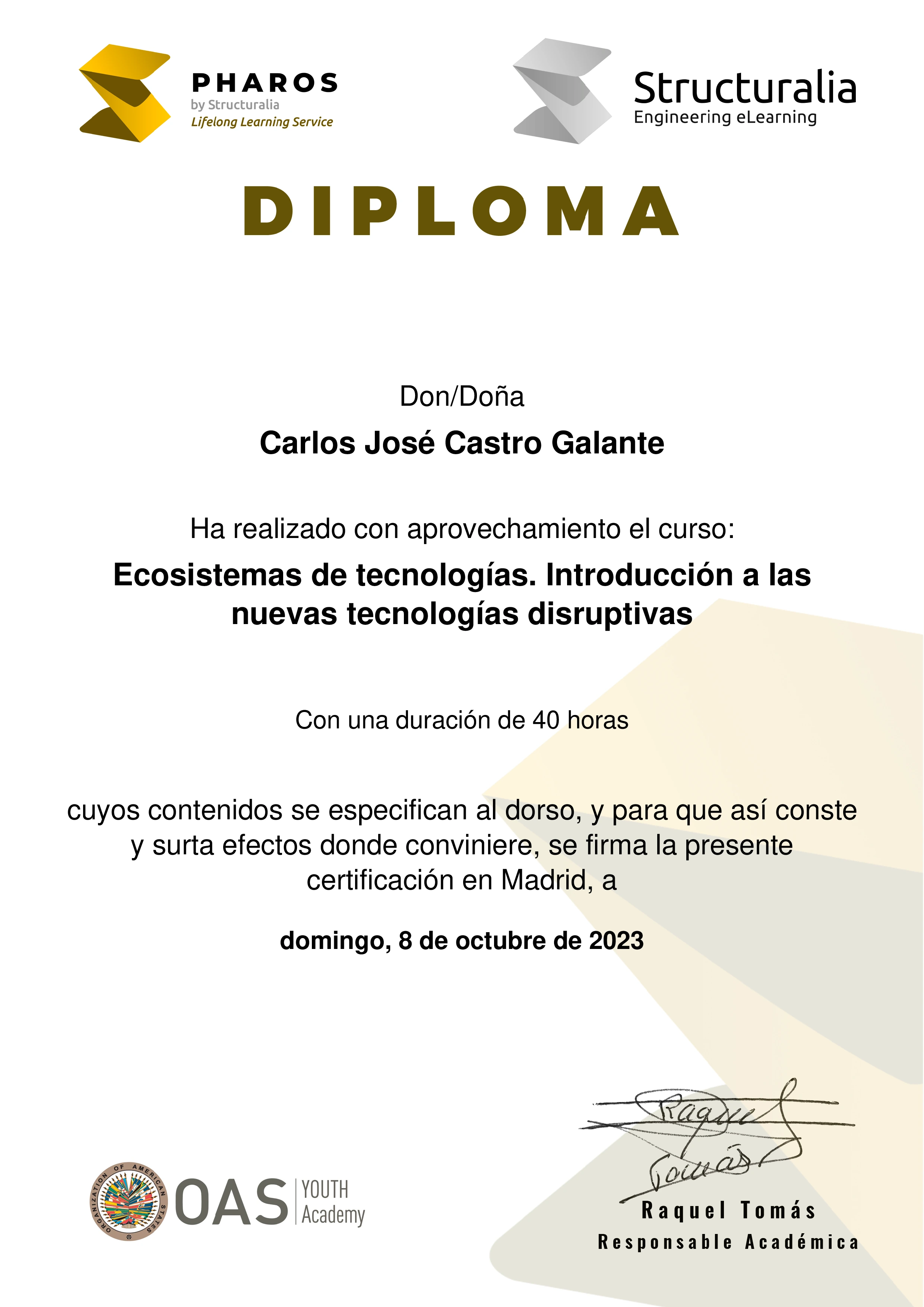 Ecosistemas de tecnologías. Introducción a las nuevas tecnologías disruptivas